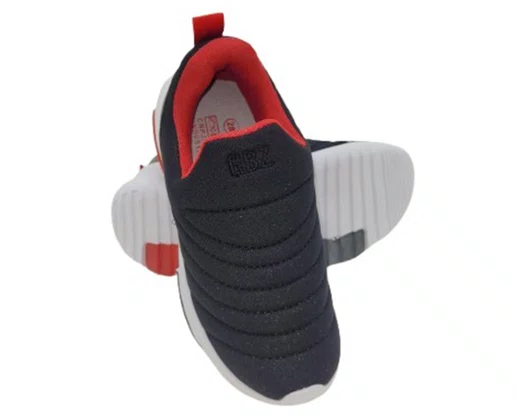 Tênis Unissex Juvenil Jogging G-274 Gibizinho Preto e Vermelho