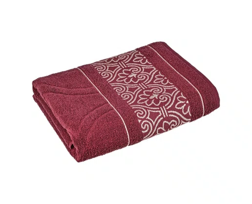 Toalha De Banho Taj 100% Algodão 80cm x 1,50m Cavhome Borgonha