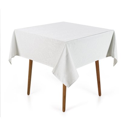 Toalha De Mesa Quadrada 1,40m X 1,40m Evan Karsten Branco