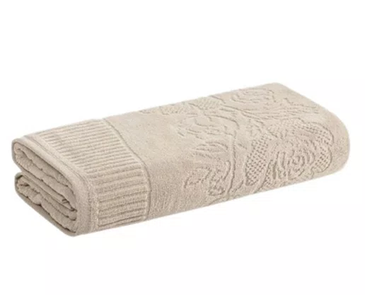 Toalha De Rosto Fio Penteado 100% Algodão 48x70 Grace Karsten Bege
