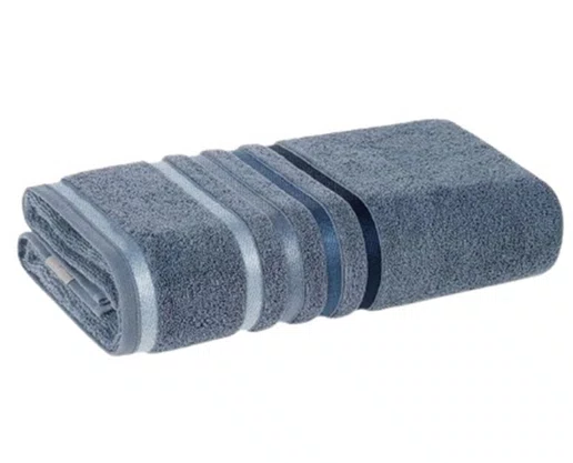 Toalha De Rosto Fio Penteado Unika Lumina 48x80 Karsten Azul sereno