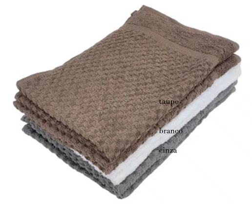 Toalha de Rosto Jacquard Portofino 50X70 Corttex Taupe