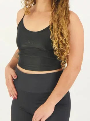 Top Longe Life Studio II Feminino Adulto F12AT00530 Fila Preto