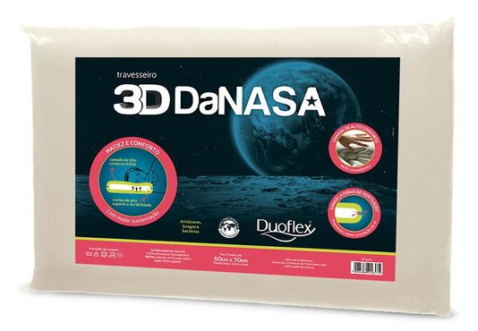 Travesseiro 3D Danasa Allemand DT3240 Duoflex