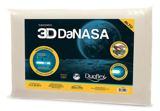 Travesseiro 3D Danasa Alto Allemand DT3241 Duoflex