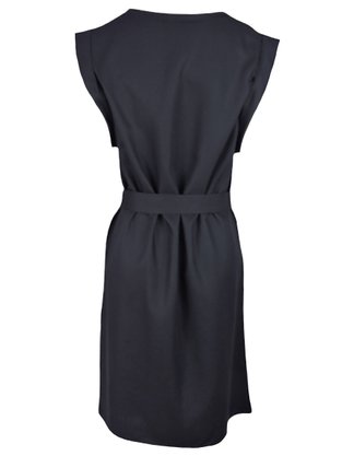 Vestido Básico Curto com Cinto Feminino Adulto HA94 Hering Preto