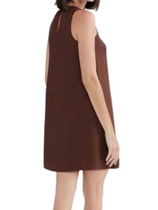 Vestido Básico Em Viscose Feminino Adulto HAF6 Hering Chocolate