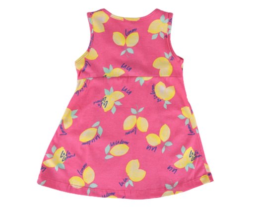 Vestido Curto Feminino Infantil Estampado Com Pregas 746 Tacadu Rosa