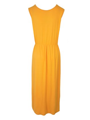 Vestido Midi Regata Plus Size V590M Vila Flor Mostarda