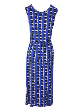 Vestido Midi Regata Plus Size V590M Vila Flor Royal