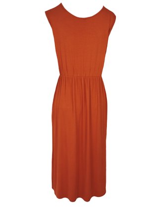 Vestido Midi Regata Plus Size V590M Vila Flor Telha