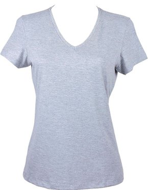 Baby Look Feminina Adulto Manga Curta Lisa Com Lycra 1000004502 Malwee Mescla