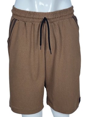 Bermuda De Moletom Masculina Adulto Com Bolso 17.86.0451 Gangster Marrom