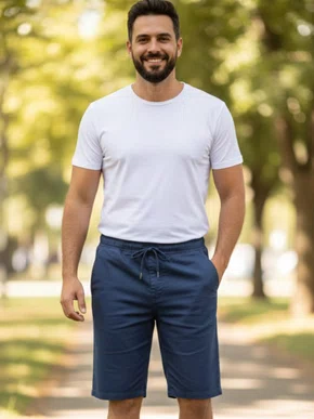 Bermuda De Sarja Jogger Masculina 56011 Mormaii Marinho