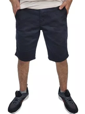 Bermuda De Sarja Masculina Adulto Essencial 3009015 Ogochi Preto