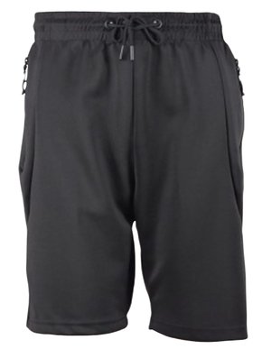 Bermuda Masculina Adulto Detalhe Bolso com Zíper BELM-619 Blue Tech Preto