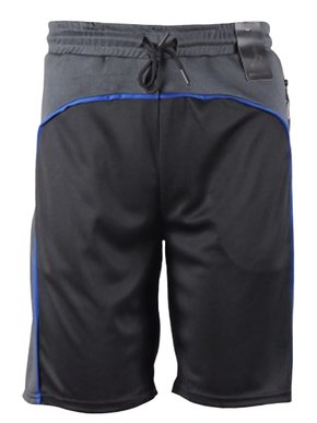 Bermuda Masculina Adulto Dry Detalhe Recorte BDMZ2214 Blue Bay Preto, Chumbo e Azul