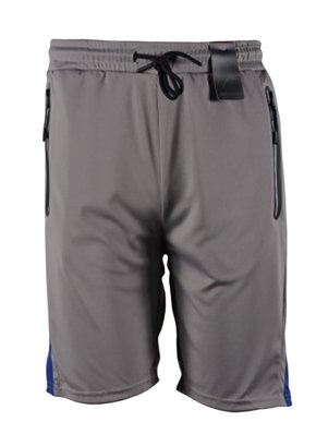 Bermuda Masculina Adulto Dry Fit BlueTech  BDMZ205 Blue Bay Cinza e Azul
