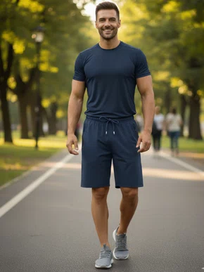 Bermuda Masculina Adulto Spandex A805 Stile Verde Escuro