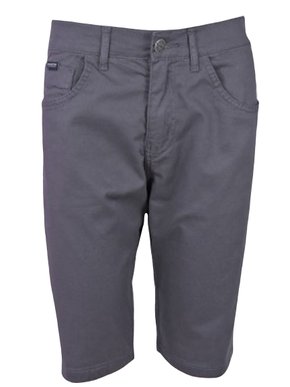 Bermuda Sarja Masculina Adulto Com Bolso 17.48.0046 Gangster Chumbo