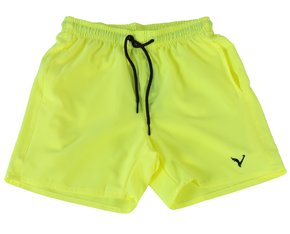Bermuda Tactel Masculina Juvenil Lisa 31564 Vanton Amarelo Neon