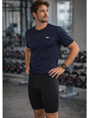 Bermuda Termica Skin Masculina 331178 Penalty Preto