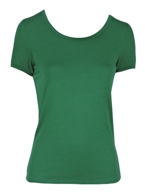 Blusa Baby Look Feminina Adulto Manga Curta V0013 Vila Flor Verde