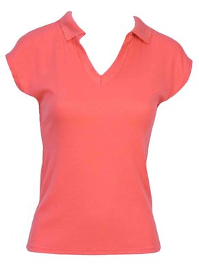 Blusa Canelada Feminina Adulto 1.703394 Lecimar Coral