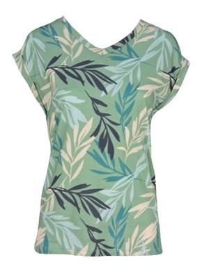 Blusa De Malha Feminina Adulto Manga Japonesa V0011 Vila Flor Verde