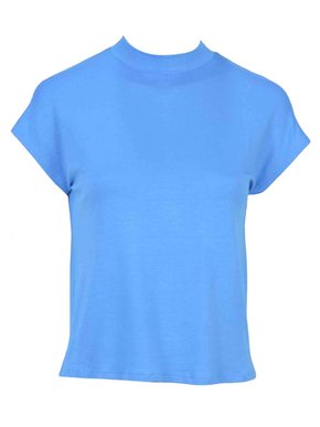 Blusa Em Crepe Viscose Feminina Adulto 1.703393 Lecimar Azul