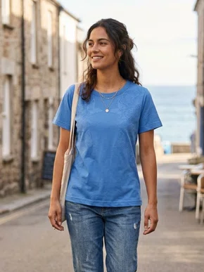 Blusa em Meia Malha Feminina Adulto 1.703395 Lecimar Azul