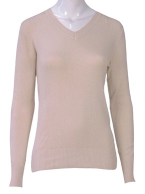 Blusa Feminina Adulto Manga Longa Linha Lisa C&V Collection 1660 Bege