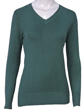 Blusa Feminina Adulto Manga Longa Linha Lisa C&V Collection 1660 Verde