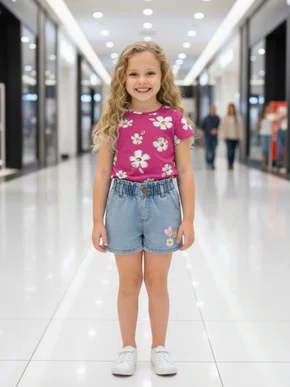 Blusa Feminina Infantil 4/8 1000069712 Malwee Pink