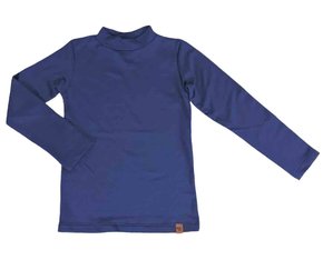 Blusa Térmica Feminina Infantil 4/8 Gola Alta 24805 Dc Têxtil Marinho
