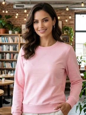 Blusão De Moletom Basico Feminino 1000093002 Malwee Rosa