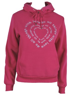 Blusão De Moletom Canguru Com Capuz Feminino Adulto  MFF3007 Proxy Pink