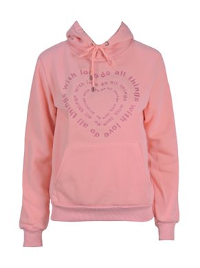 Blusão De Moletom Canguru Com Capuz Feminino Adulto  MFF3007 Proxy Rosa