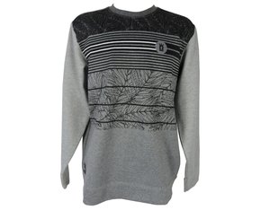 Blusão De Moletom Masculino Adulto Detalhe Listras M112007 Over Surf Mescla