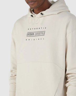 Blusão De Moletom Masculino Adulto Estampado Com Capuz 1000106349 Malwee Bege