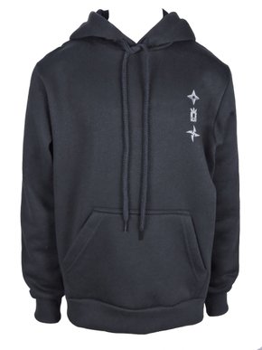 Blusão De Moletom Masculino Juvenil Com Capuz 123135300 Over Preto