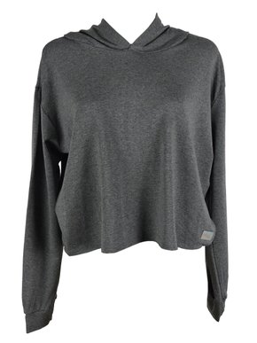 Blusão Feminino Adulto Cropped Com Capuz 4307 Paty Gloss Mescla