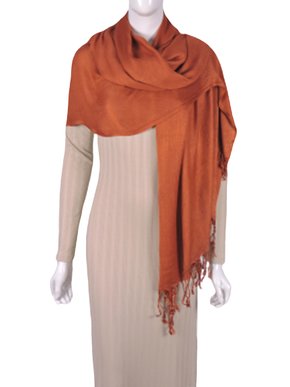 Cachecol Unissex Adulto Liso Center Variedades Ocre