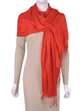 Cachecol Unissex Adulto Liso Center Variedades Vermelho