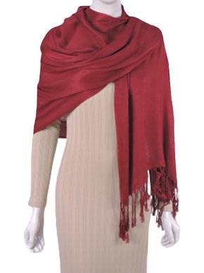 Cachecol Unissex Adulto Liso Center Variedades Vinho