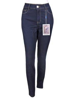 Calça Cigarrete Feminina Adulto Athletic 48187 Zune Denim Jeans Escuro