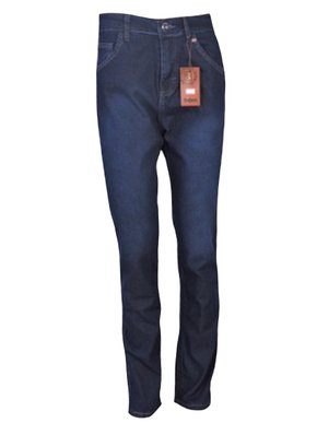 Calça Com Lycra Masculina Adulto 21105 Tribex Jeans Escuro