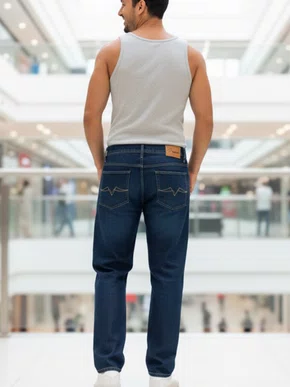 Calça Com Lycra Masculina Adulto 21105 Tribex Jeans Escuro