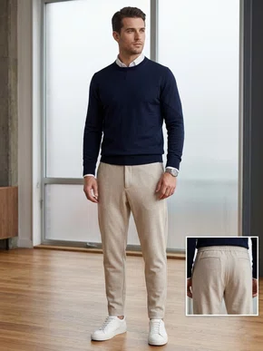 Calça De Moletom Carrot  Masculina 1000136310 Malwee Caqui