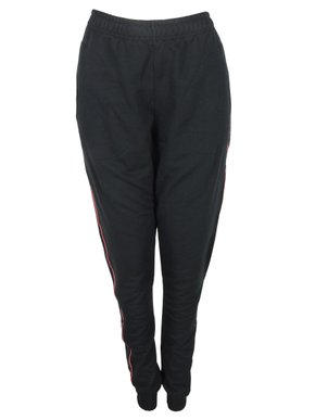 Calça De Moletom Feminina Adulto Com Punho Detalhe Friso 6881 Tookas Preto